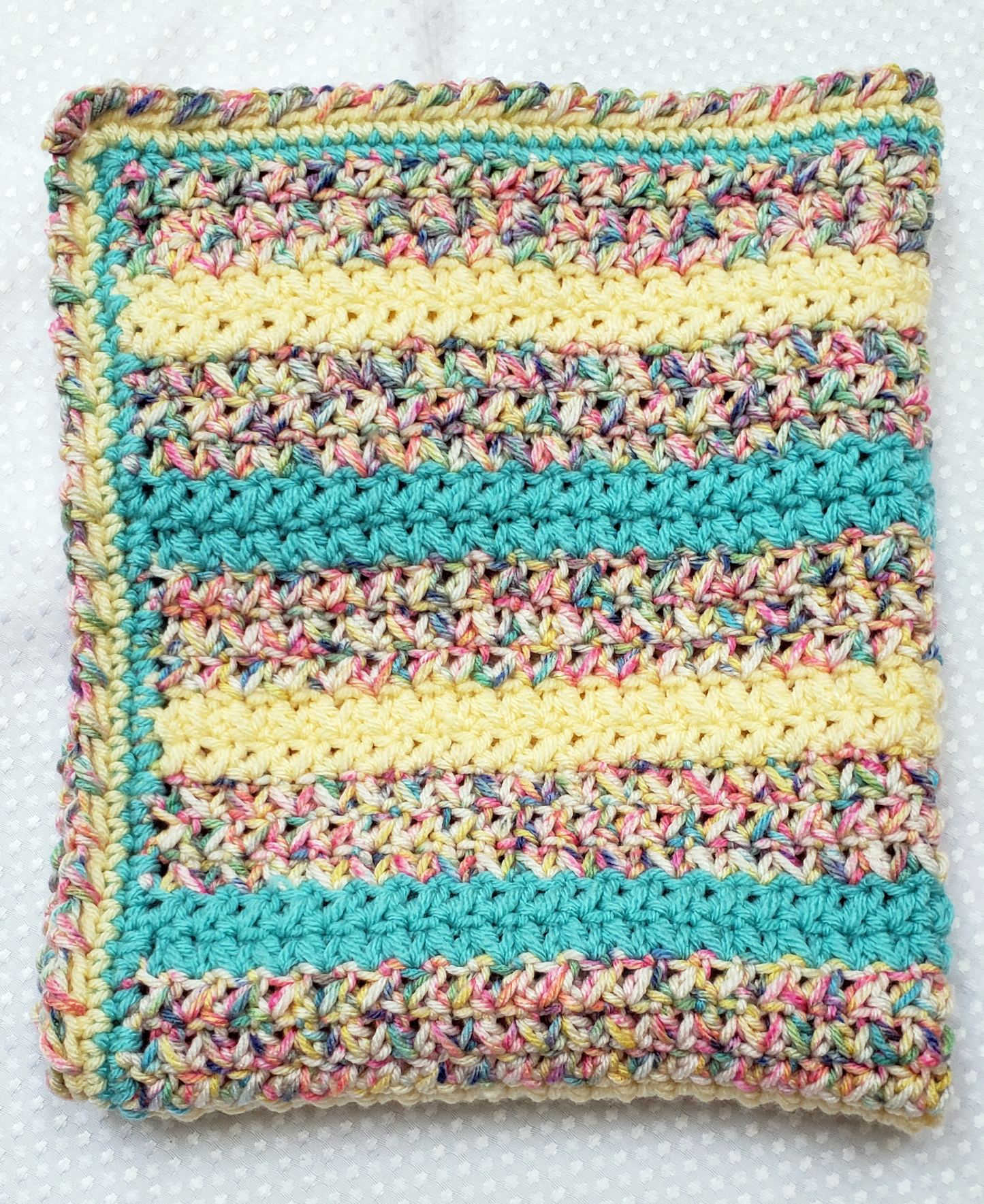 Yellow/Green Variegated Bassinet Blanket