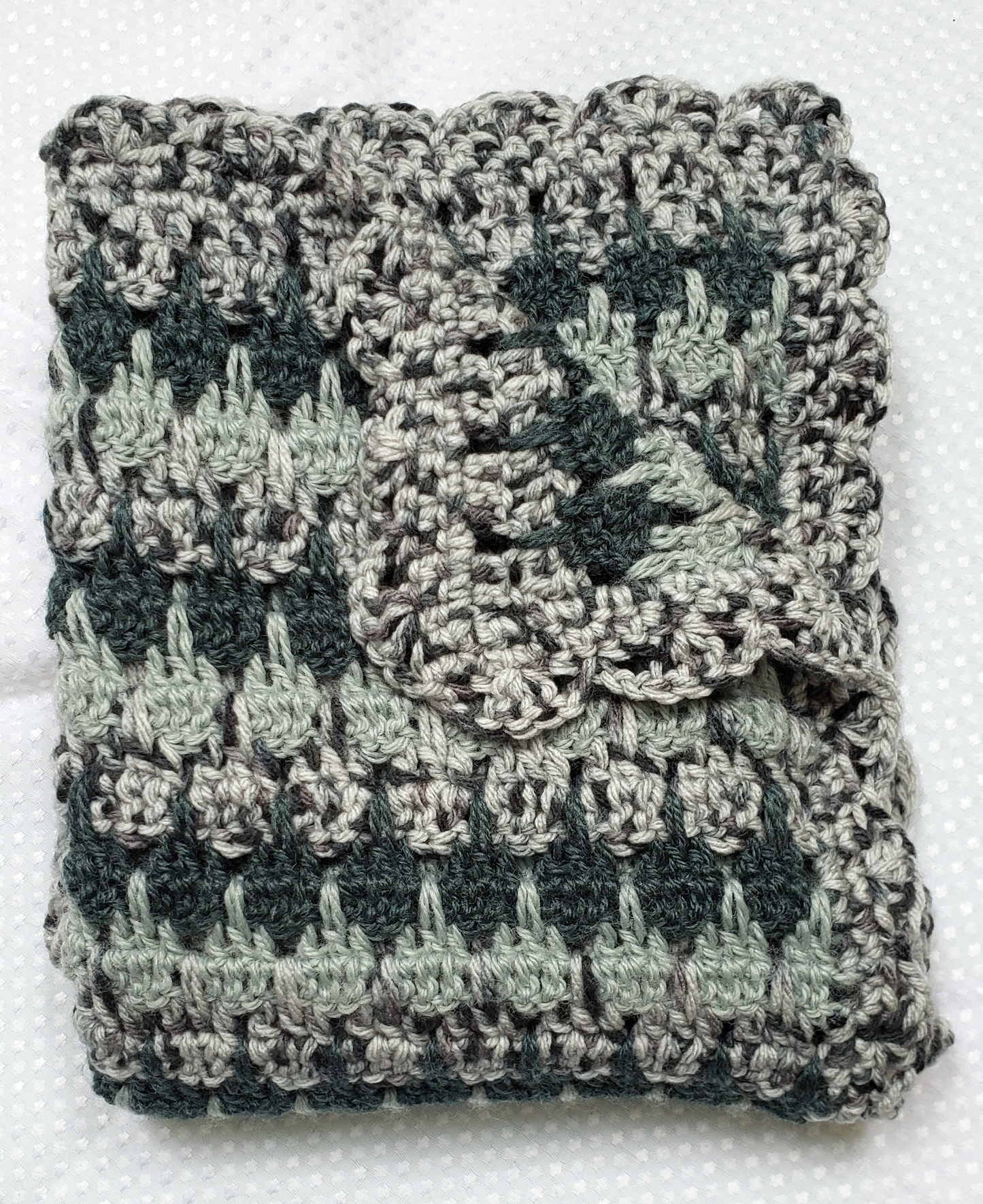 Greens with variegated green Baby Blanket